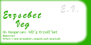 erzsebet veg business card